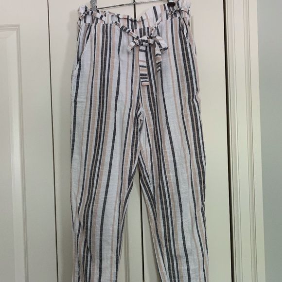 stripped cotton pants - Picture 1 of 2